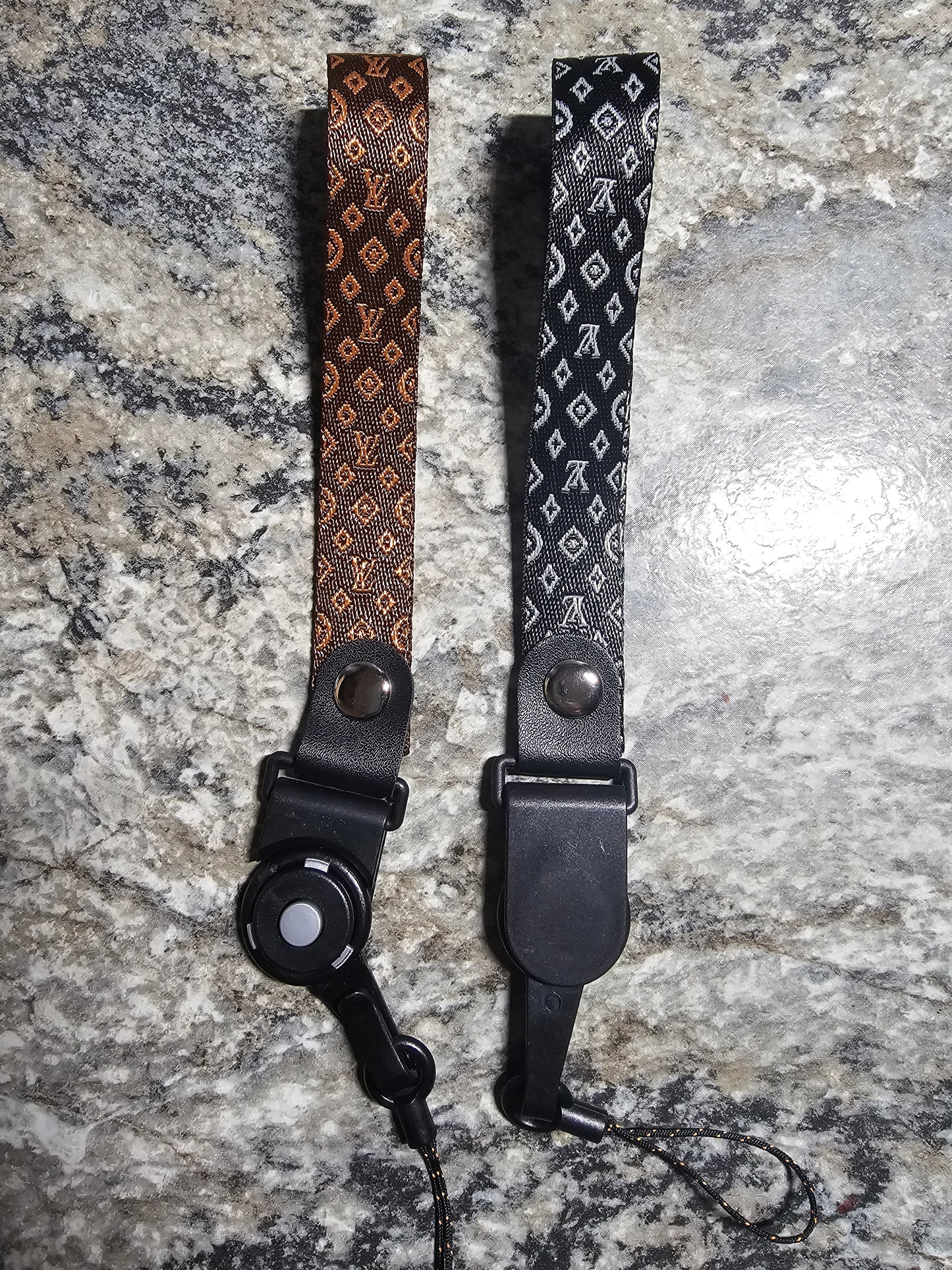 LV keychain wristlet